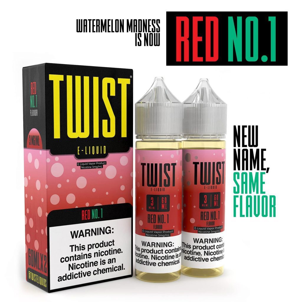Twist E-Juice 60ML TWIST RED NO 1 3MG E-JUICE 60ML 704751829278